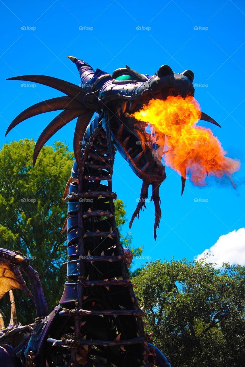 Maleficent Dragon, Fantasy Parade, Magic Kingdom, Disneyworld Florida 