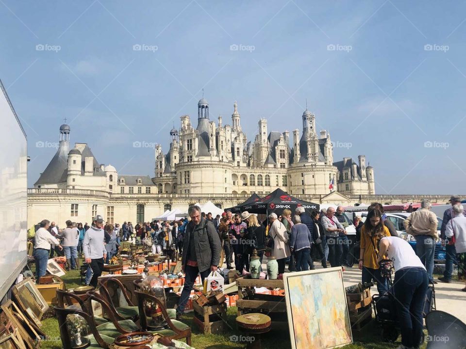 Europe travel shot- Shamborg annual antique market, a lot of people, very lively.