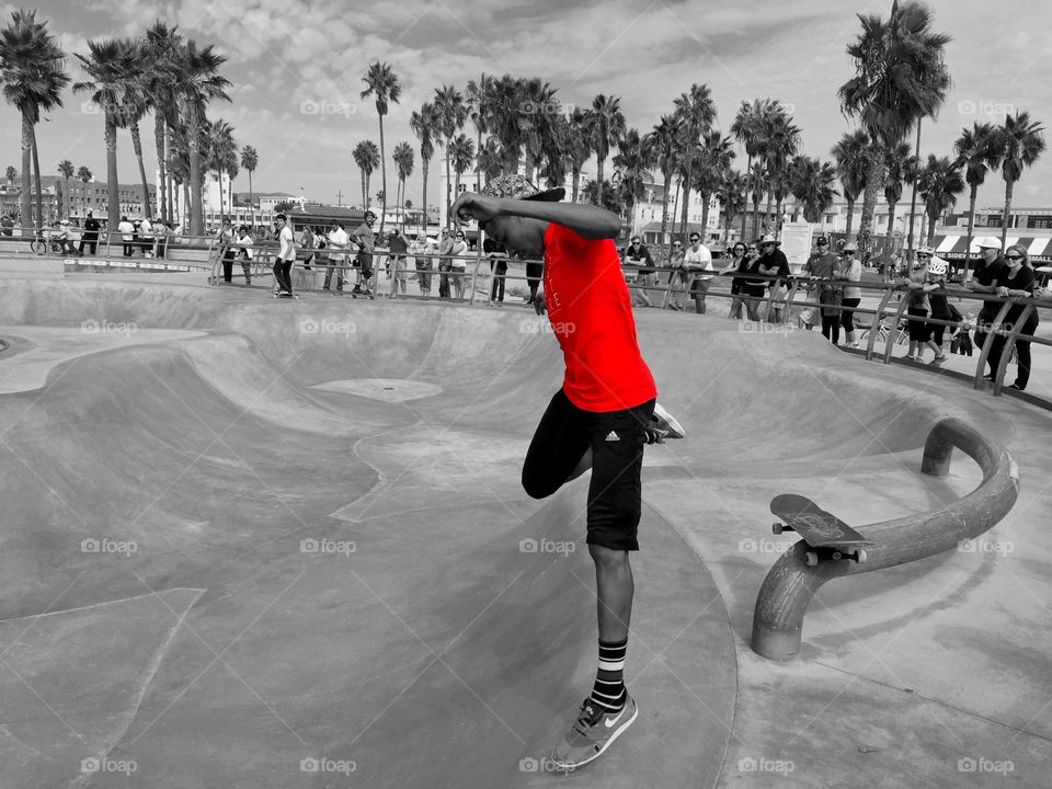 Scater boy in LA. At Venice Beach LA