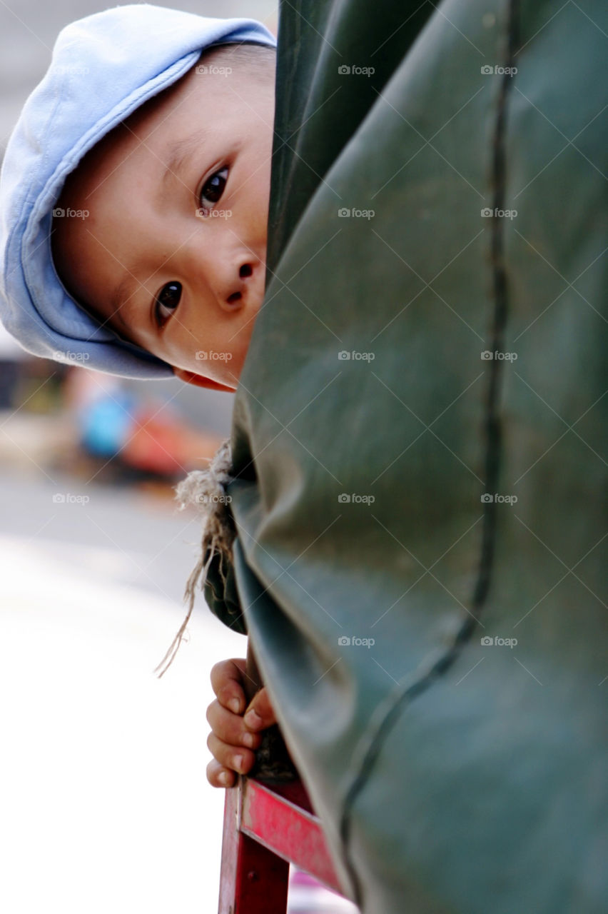 blue chinese baby cute by mengzishiliu