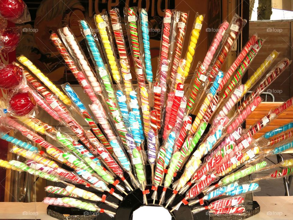 colourful lollipops