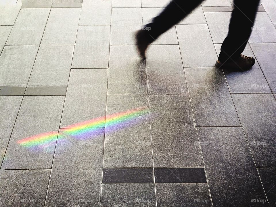 Rainbow on the street