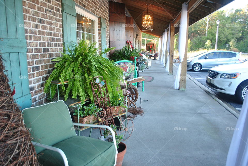 Beautiful chairs and flowers