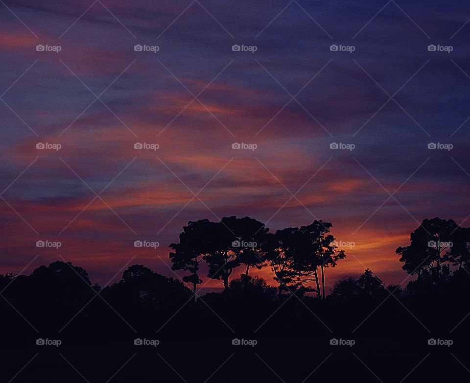 It was sunset. I watched with an unwavering gaze, as a fiery orange orb of light slowly sank beneath the horizon, and threads of light lingered in the sky, mingling with the clouds