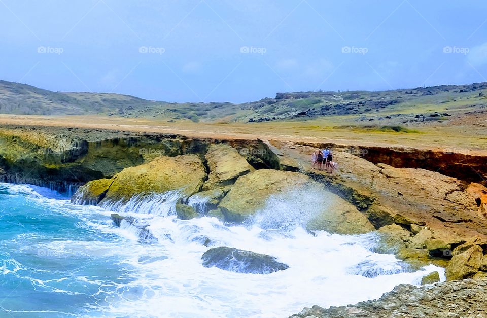 Waves on cliffs