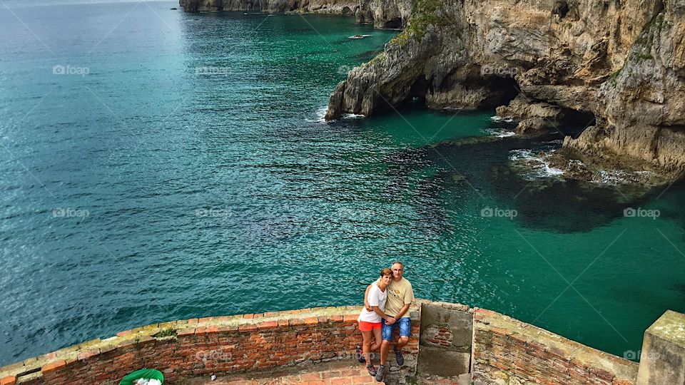 Couple in the coast 