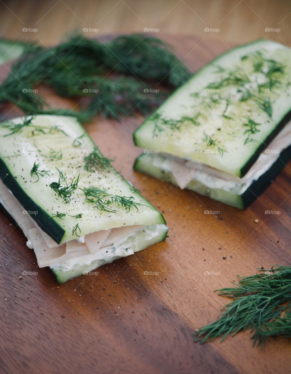 Cucumber Turkey Sandwich 