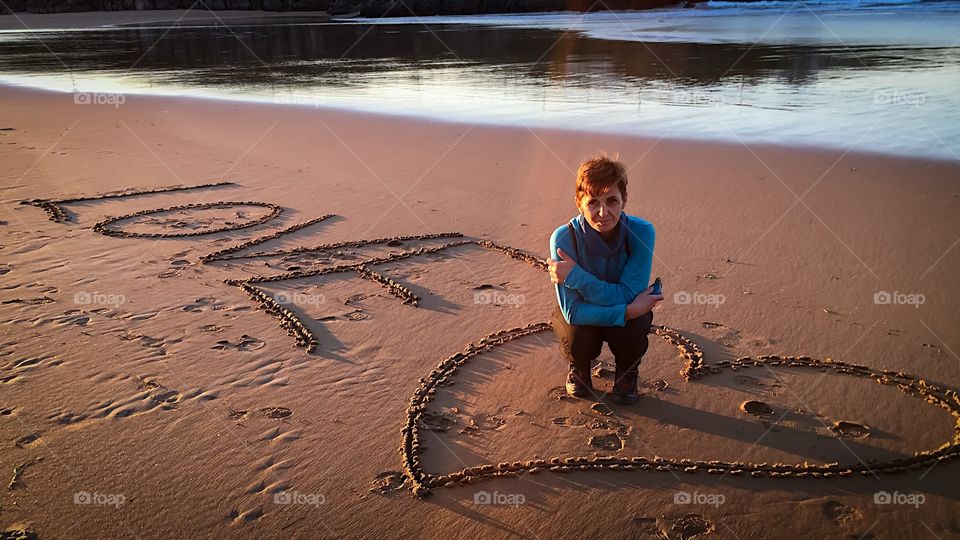 Love is on the beach 