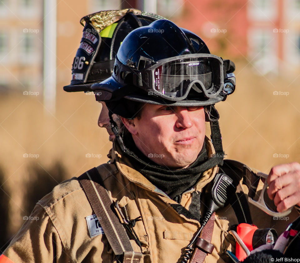 Portrait of fireman