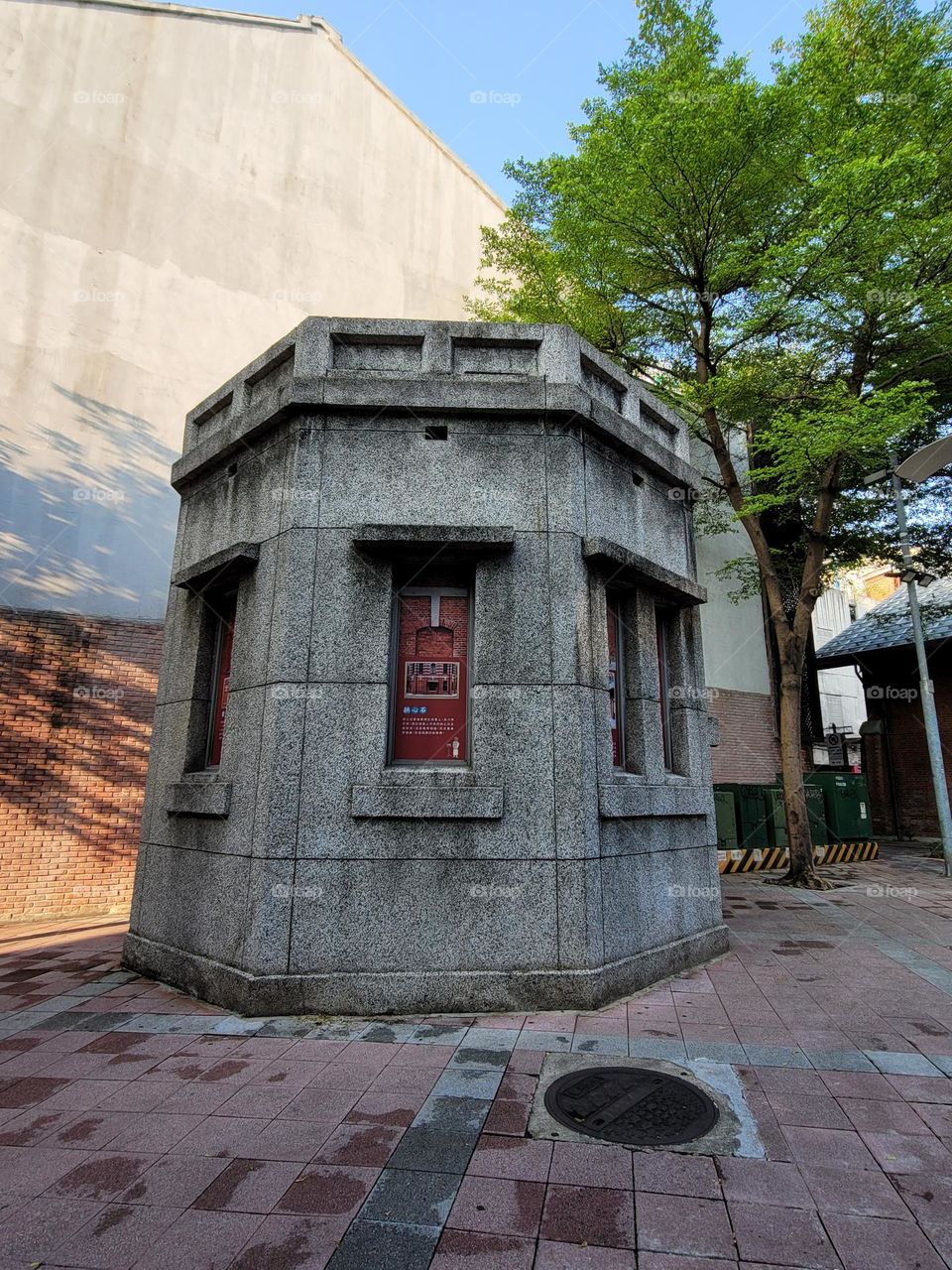 historic site. old sentry box.The Red House