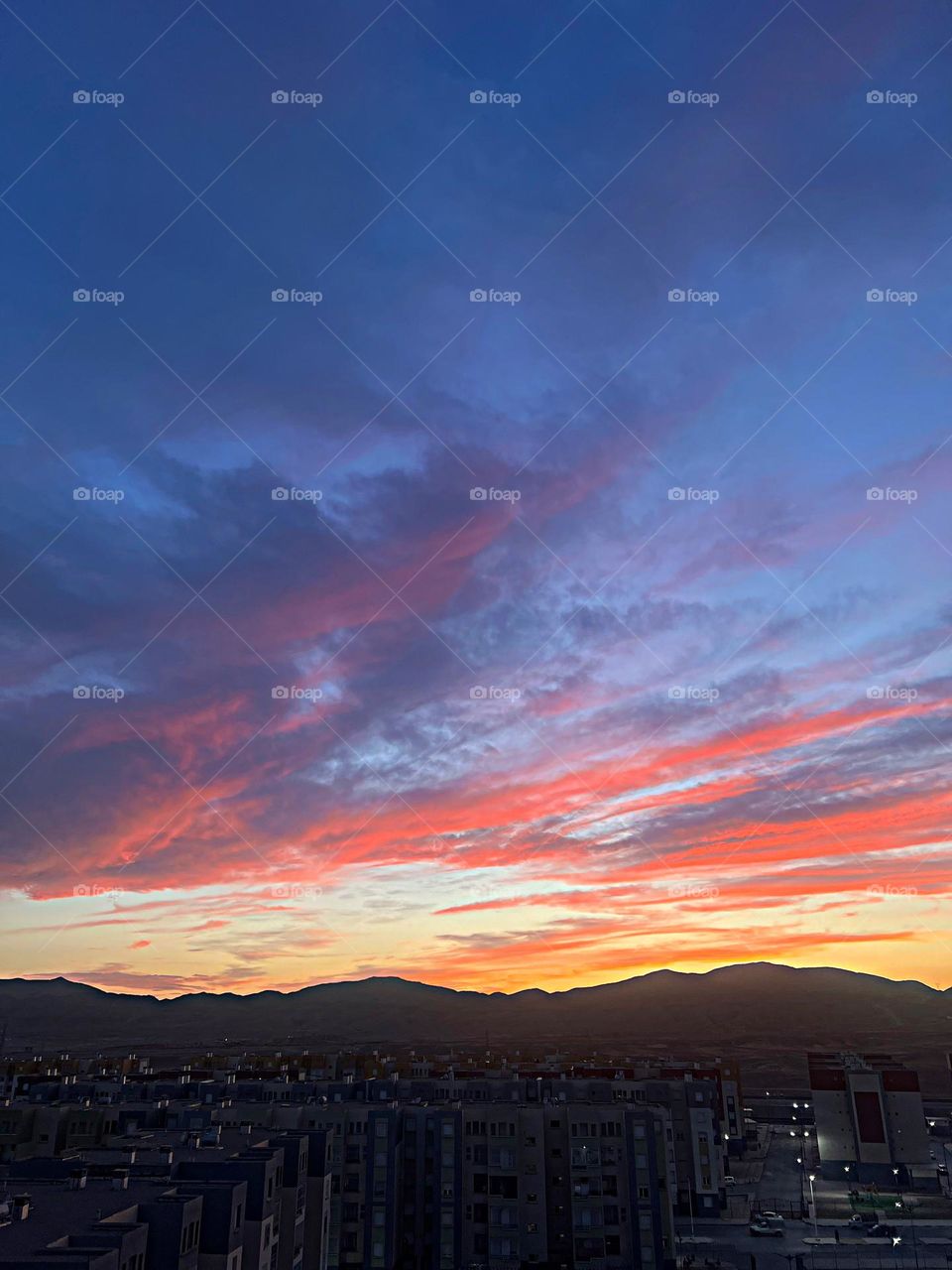 Sky and mountains 