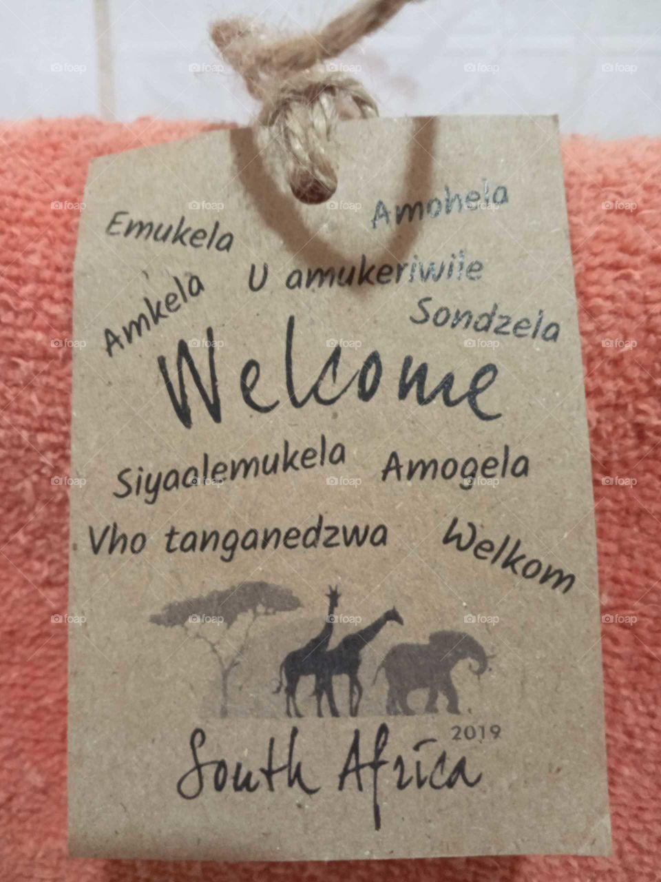 welcome South Africa style