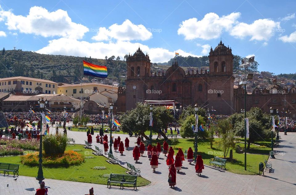 Inti Raymi, or Sun festival in Cusco, Peru 