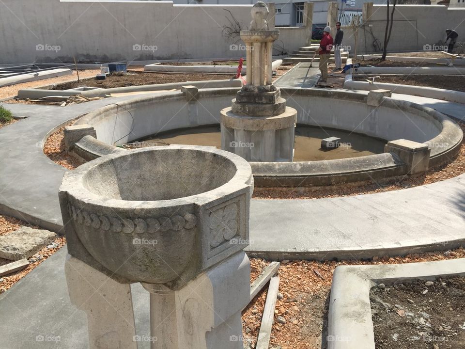 Restoring an old fountain