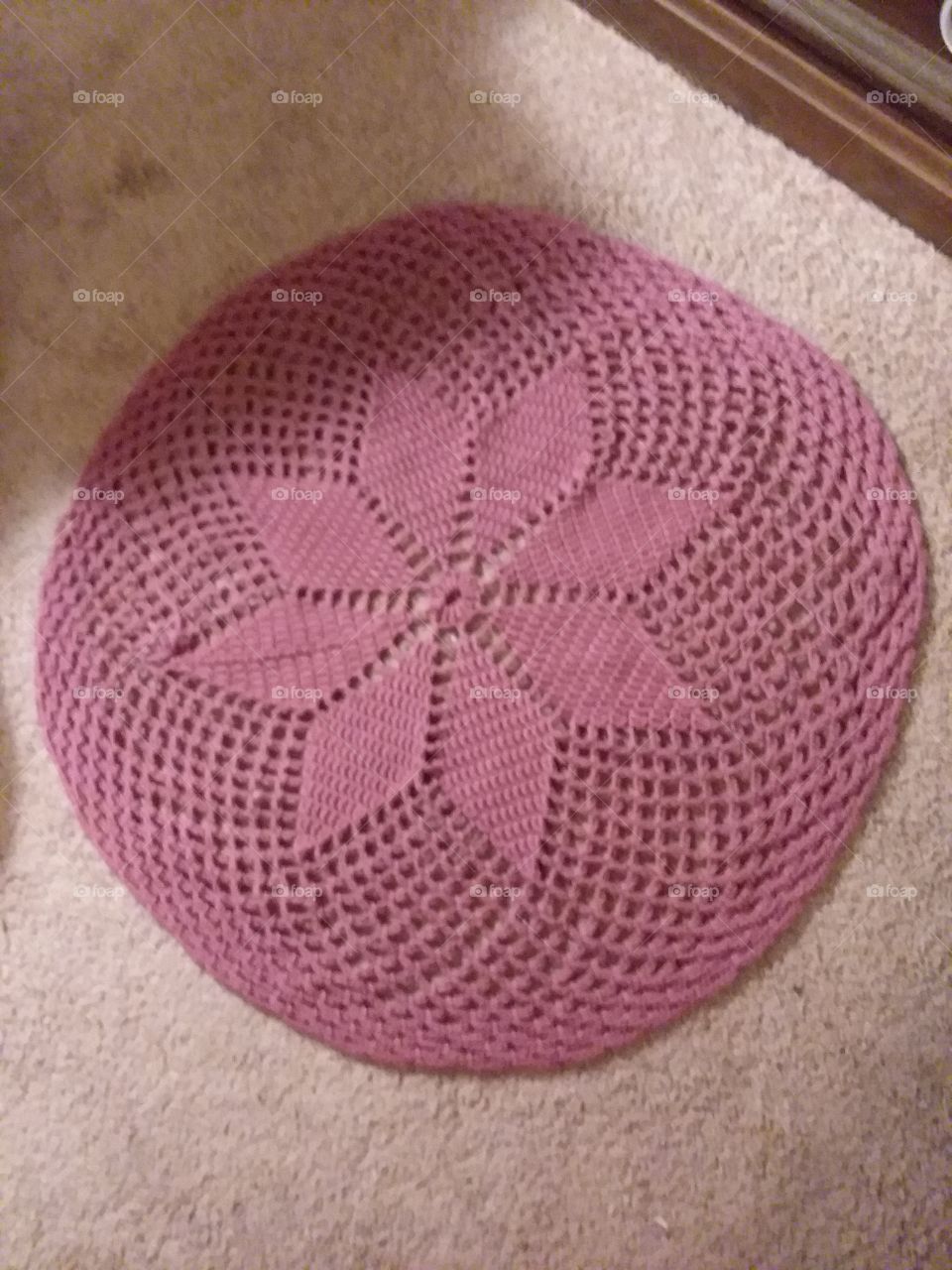 Hand made crocheted spread