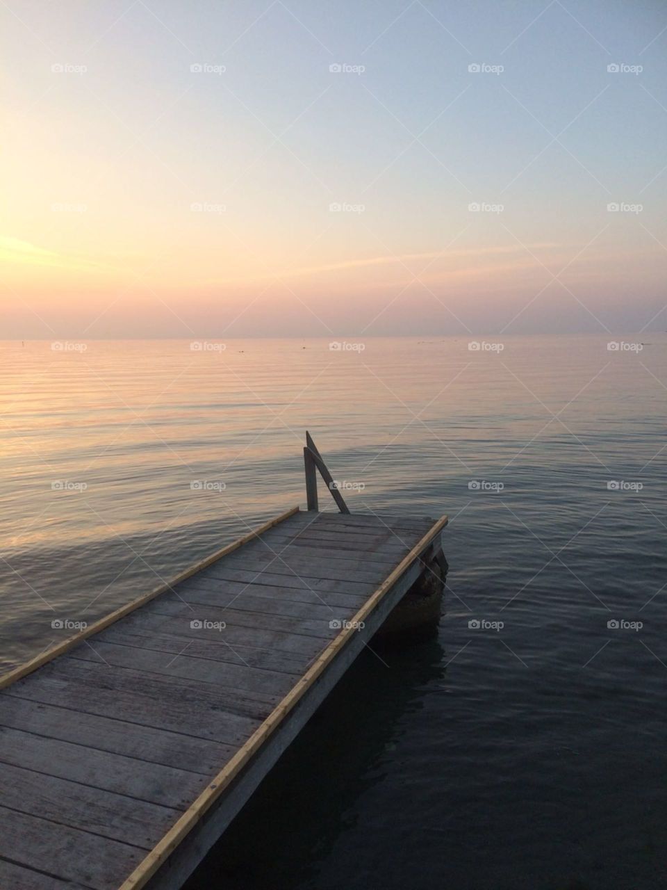 Pier in the dawn