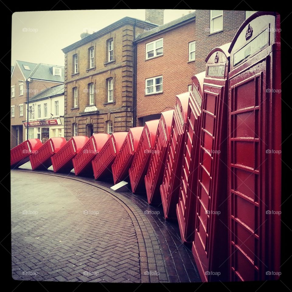 Kingston red phone boxes