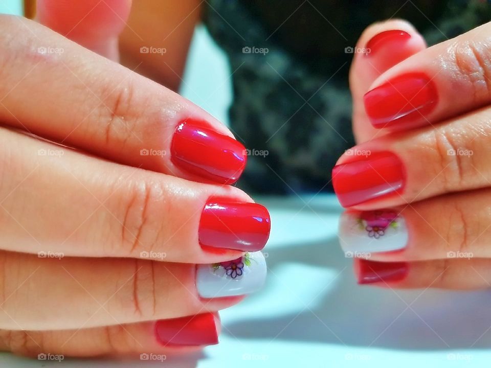 pedicure wellness fashionable elegant varnish lacquer feminine summer macro colorful human french hands glitter studio accessory shiny acrylic fingernails nail art cosmetology accessories health nails cuticle lifestyle nail polish clean professional