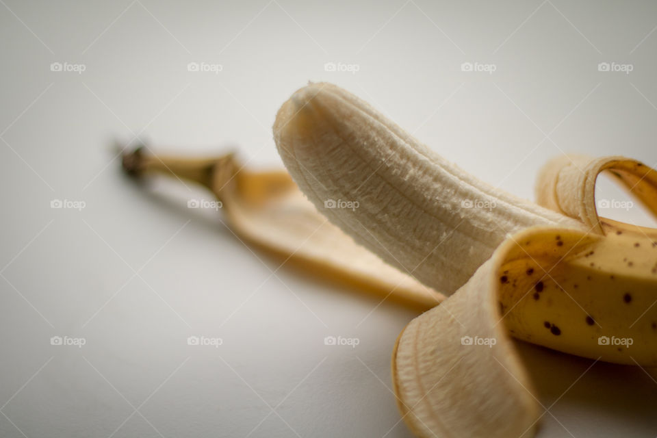 Peeled banana