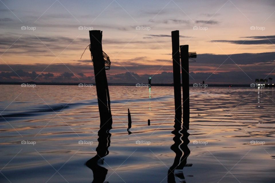 Sunset, Water, Beach, Sea, Dawn