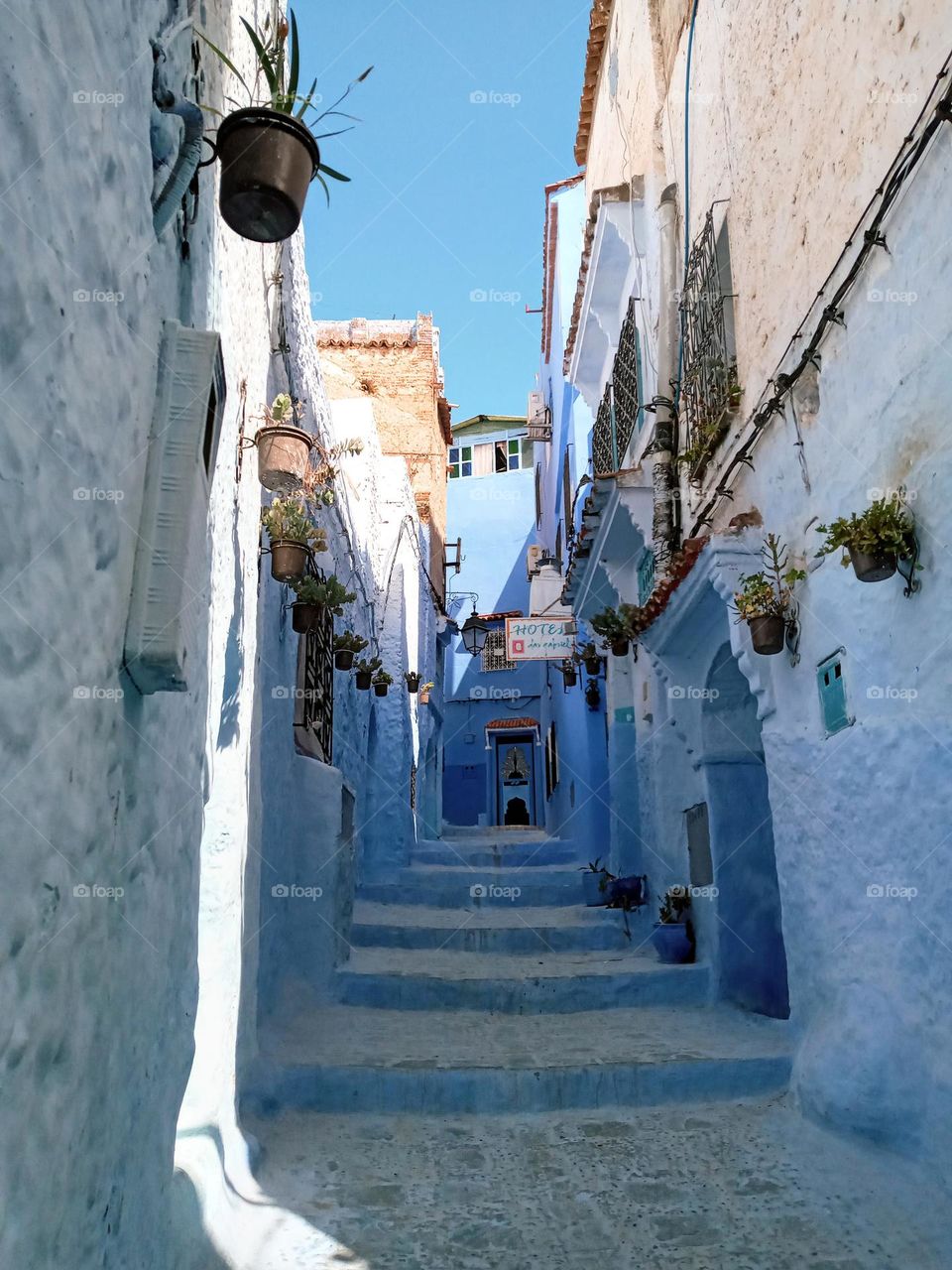 Ancien alleys in Chefchaouen city of morocco