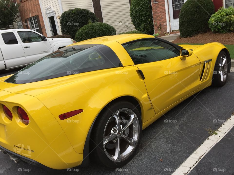 Yellow Corvette!