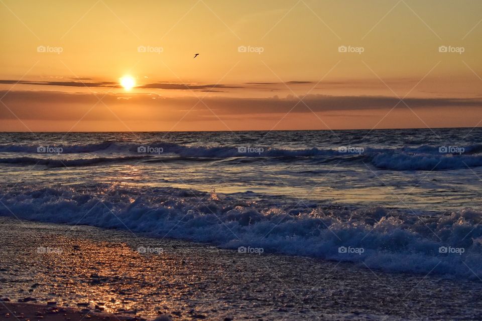 beautiful sunrise beach