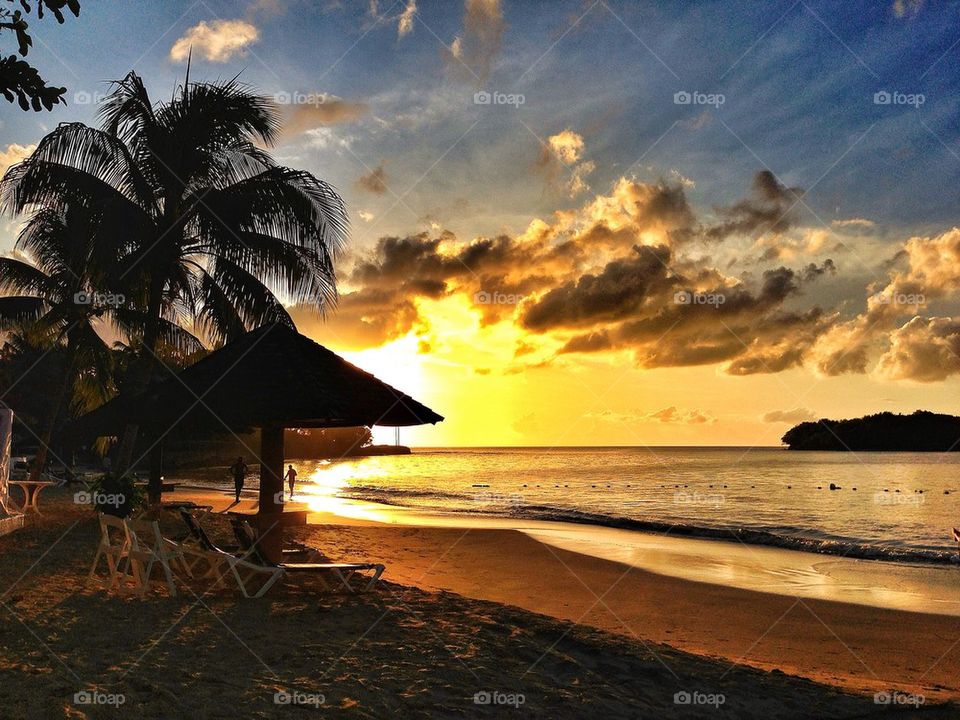 St Lucian sunset