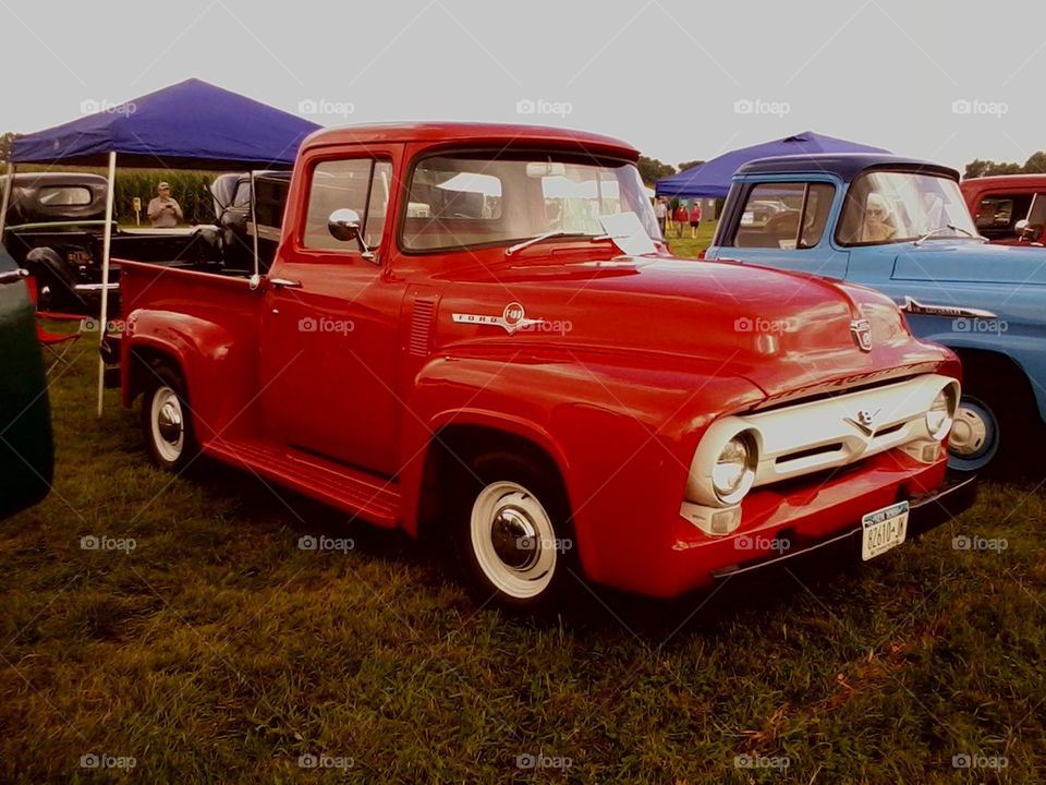 sweet old red truck