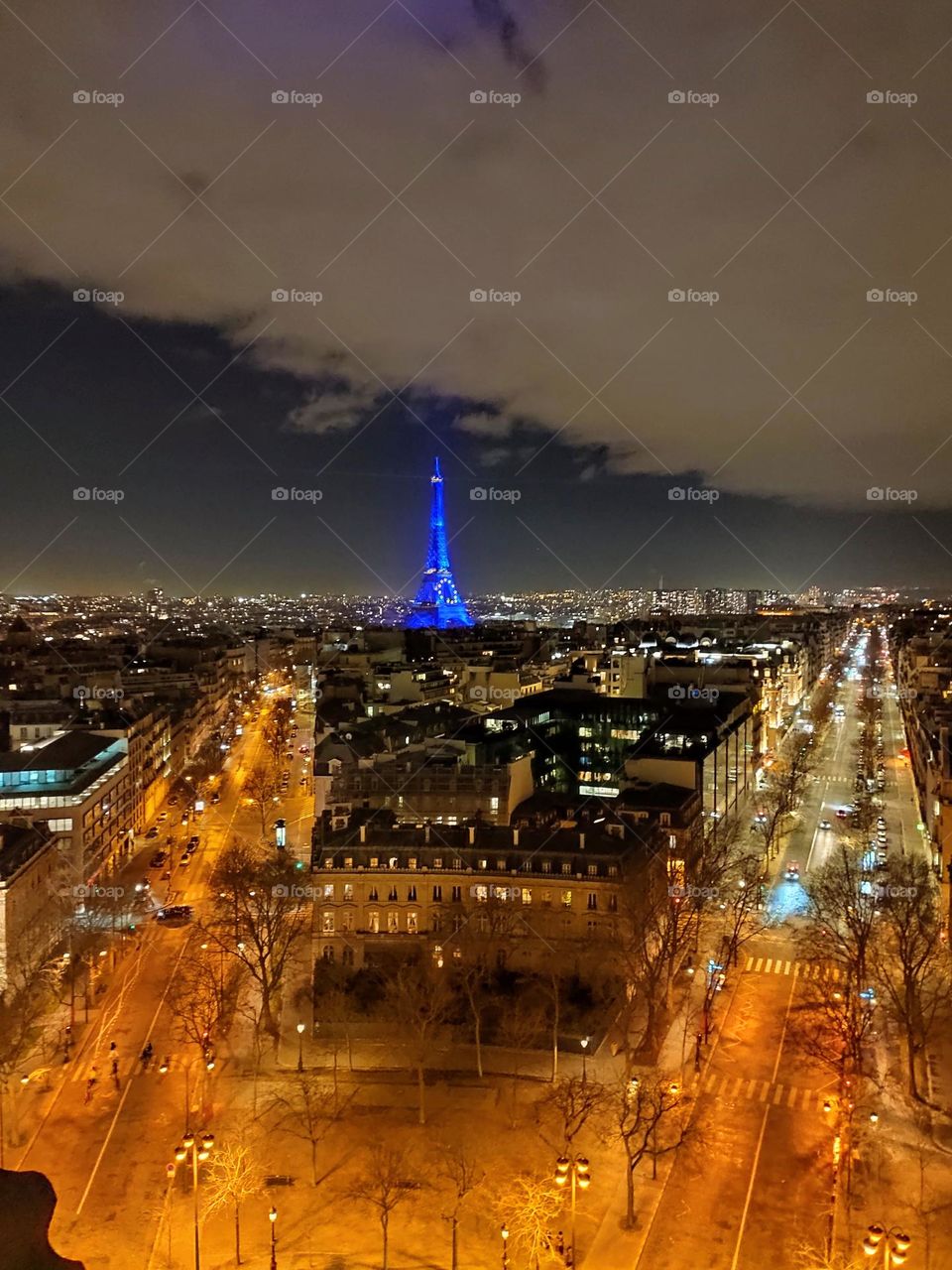 Sommet de l'arc de Triomphe.