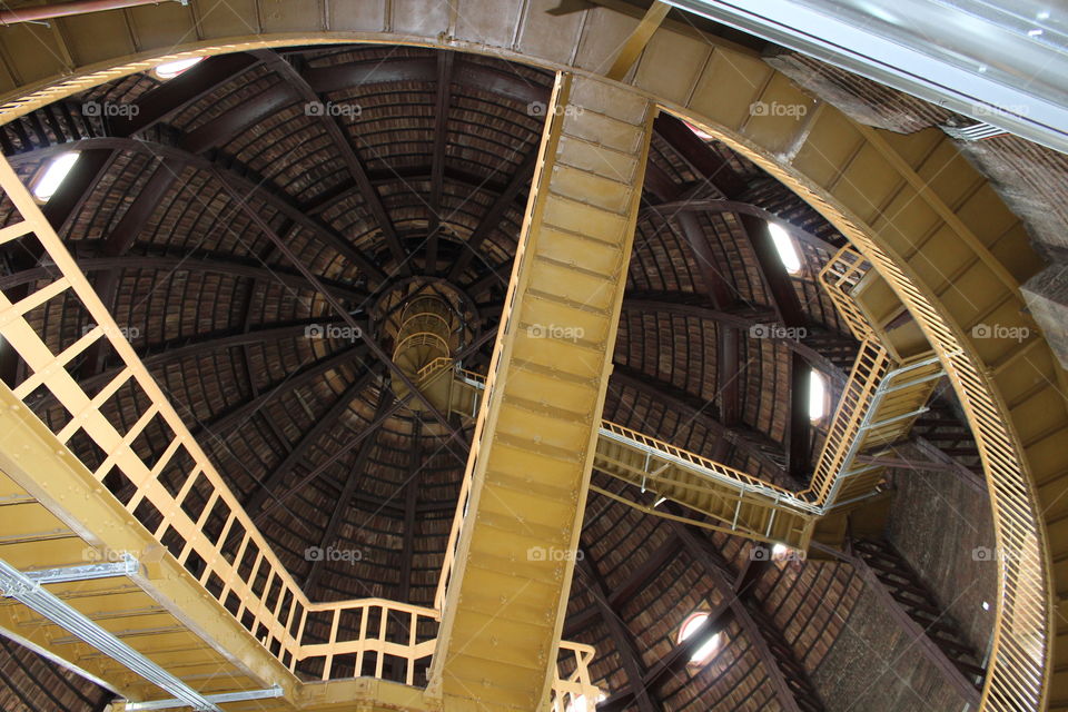 Stairs to the top of the Dome at the Kansas State Capital Building 