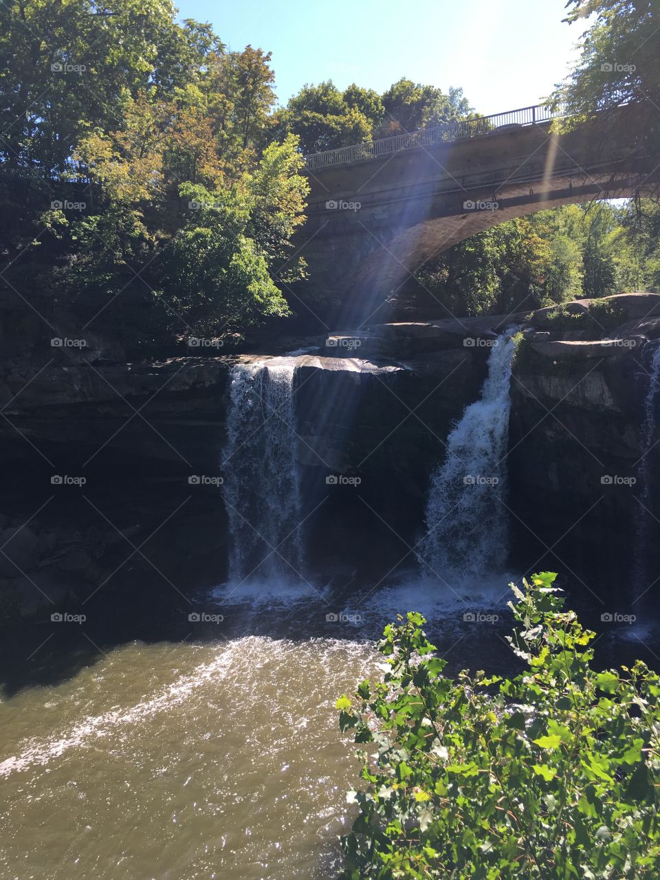 Waterfalls in Elyria, Ohio