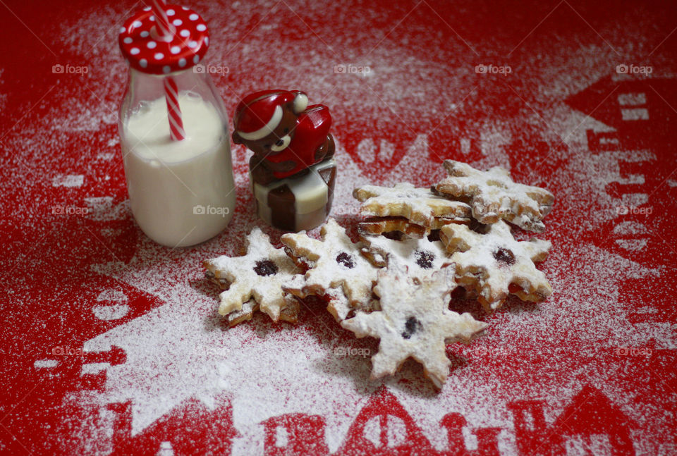 Christmas cookies and milk for Santa 2