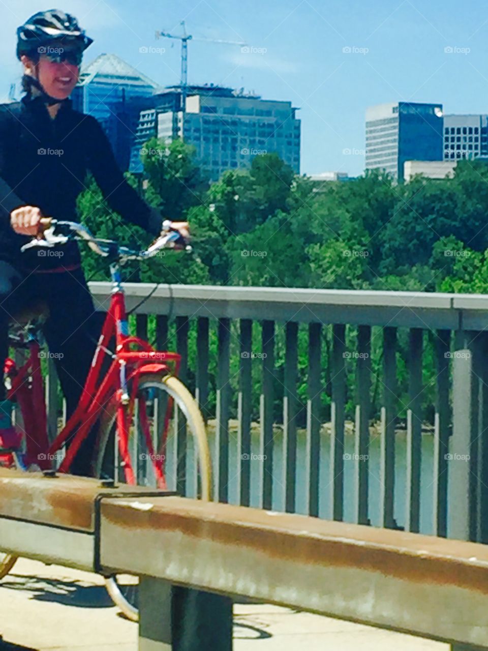Bike over bridge 
