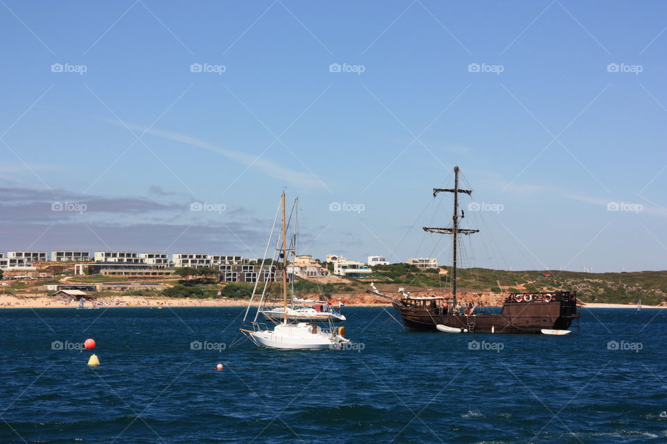 Port in Lagos in Portugal