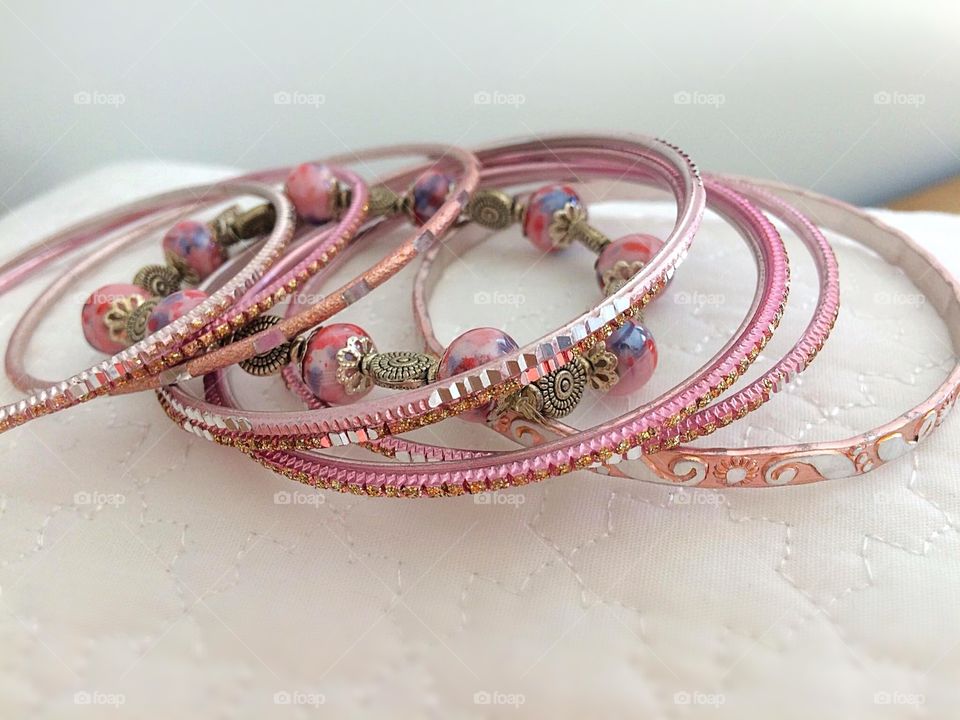 Close-up of bracelets