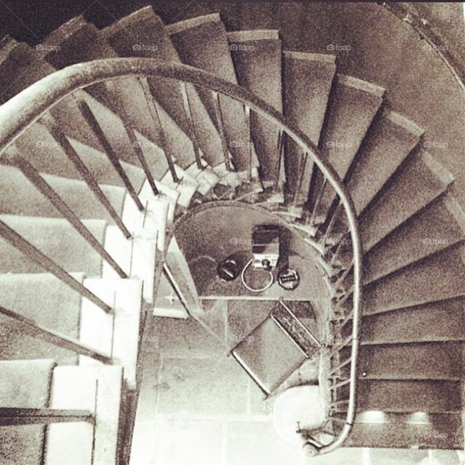 Spiral staircase . Stairs 