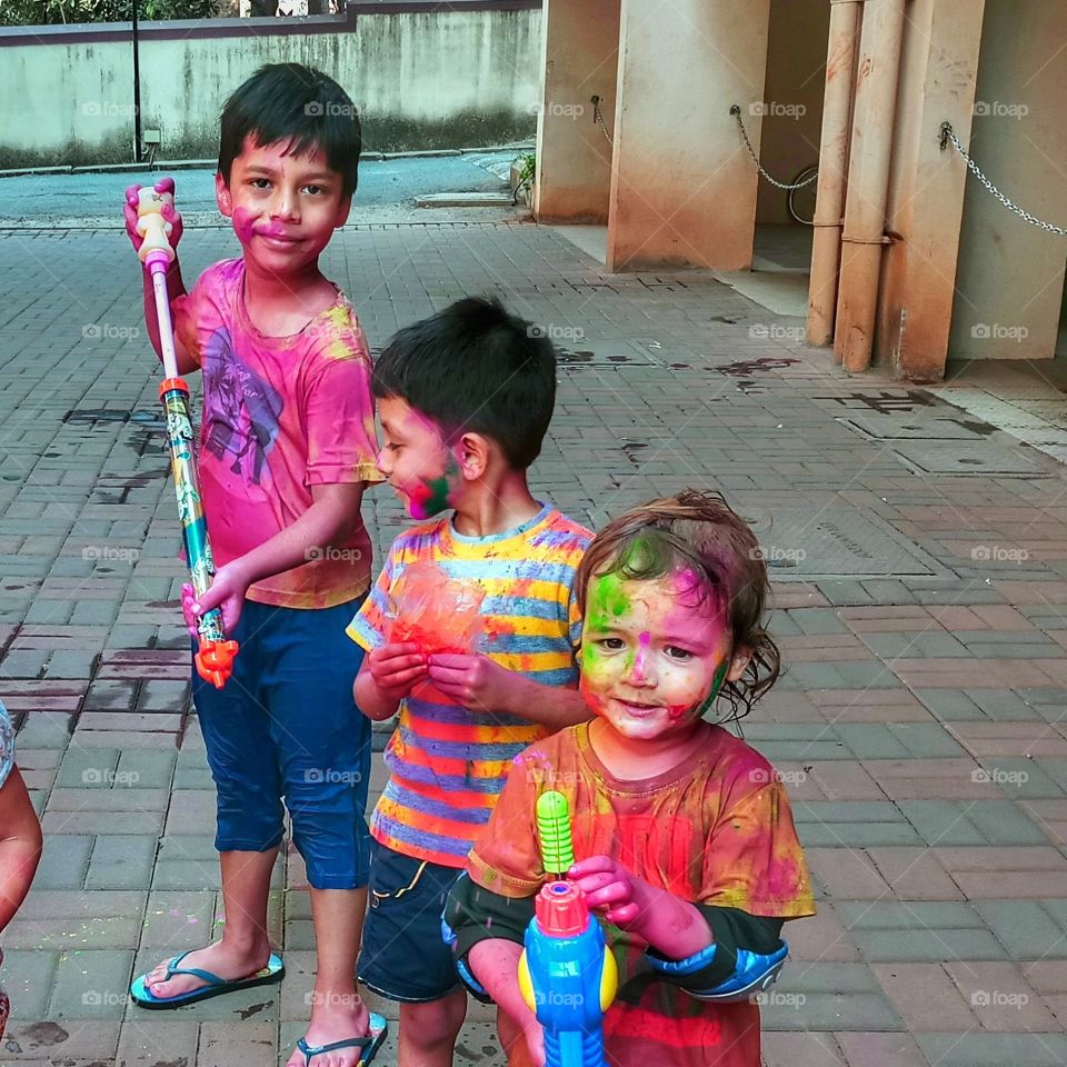 let's play Holi.. festival of love , togetherness and colors