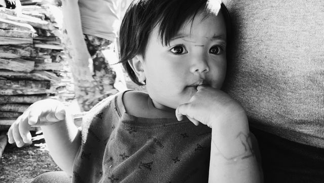 Black and white beauty baby