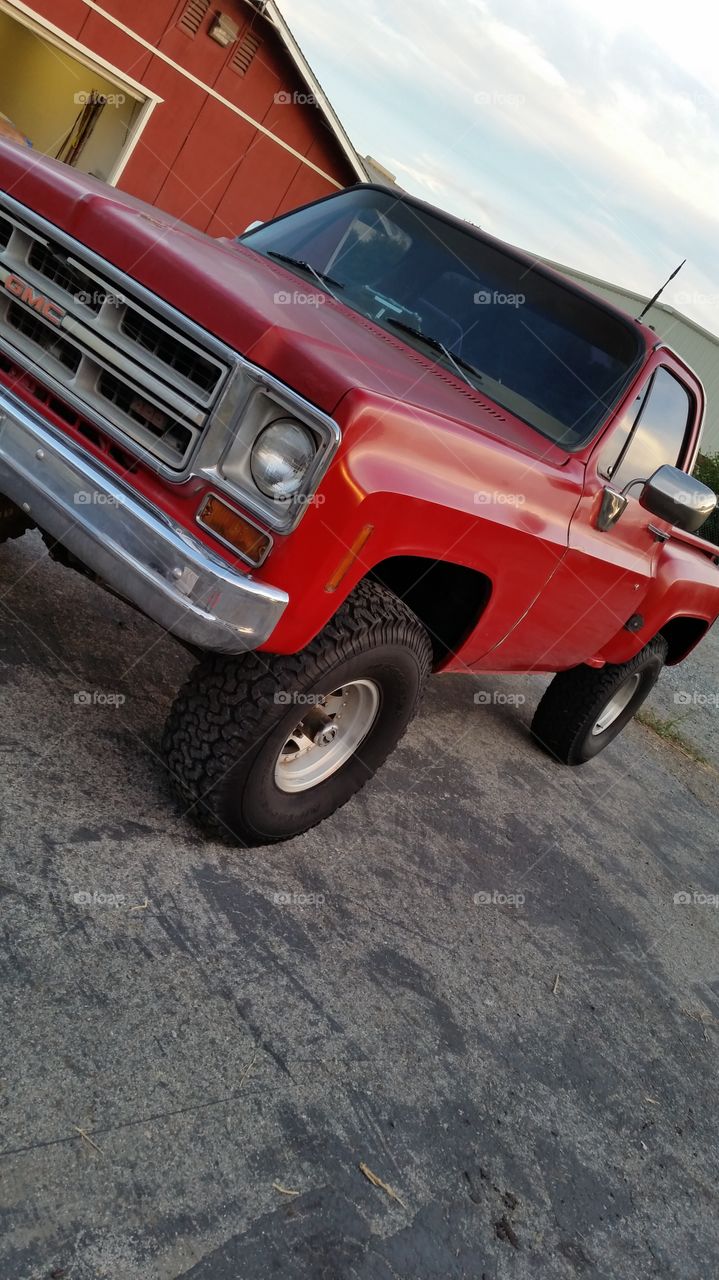 big red Chevy 