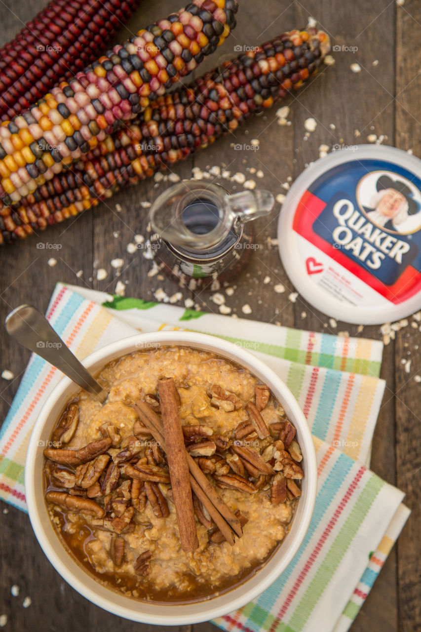 Pumpkin and Pecan Oatmeal