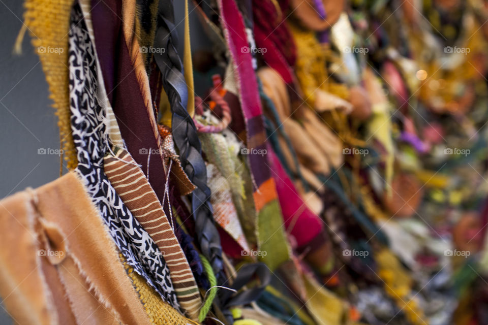 Send Me a Textile. Vibrant colors from the hallways of an art center in Chicago. 