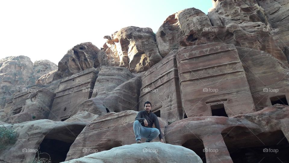The city of Petra in Jordan