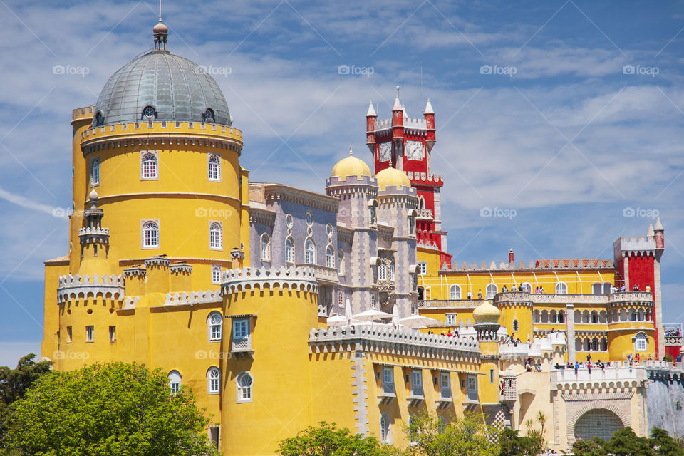 Palace of Pena in Sintra, Portugal 