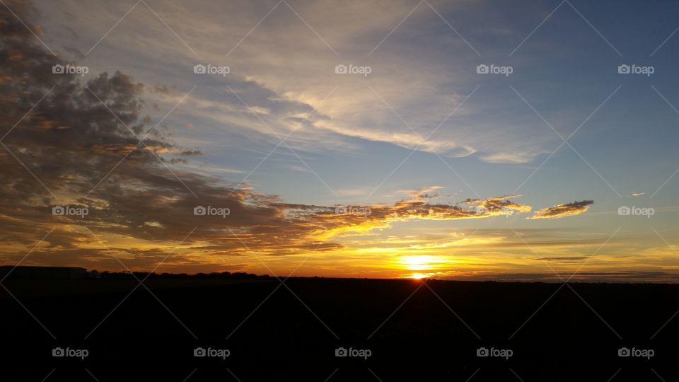 Beautiful sunrise outside of Corpus Christi, TX, 12-12-17