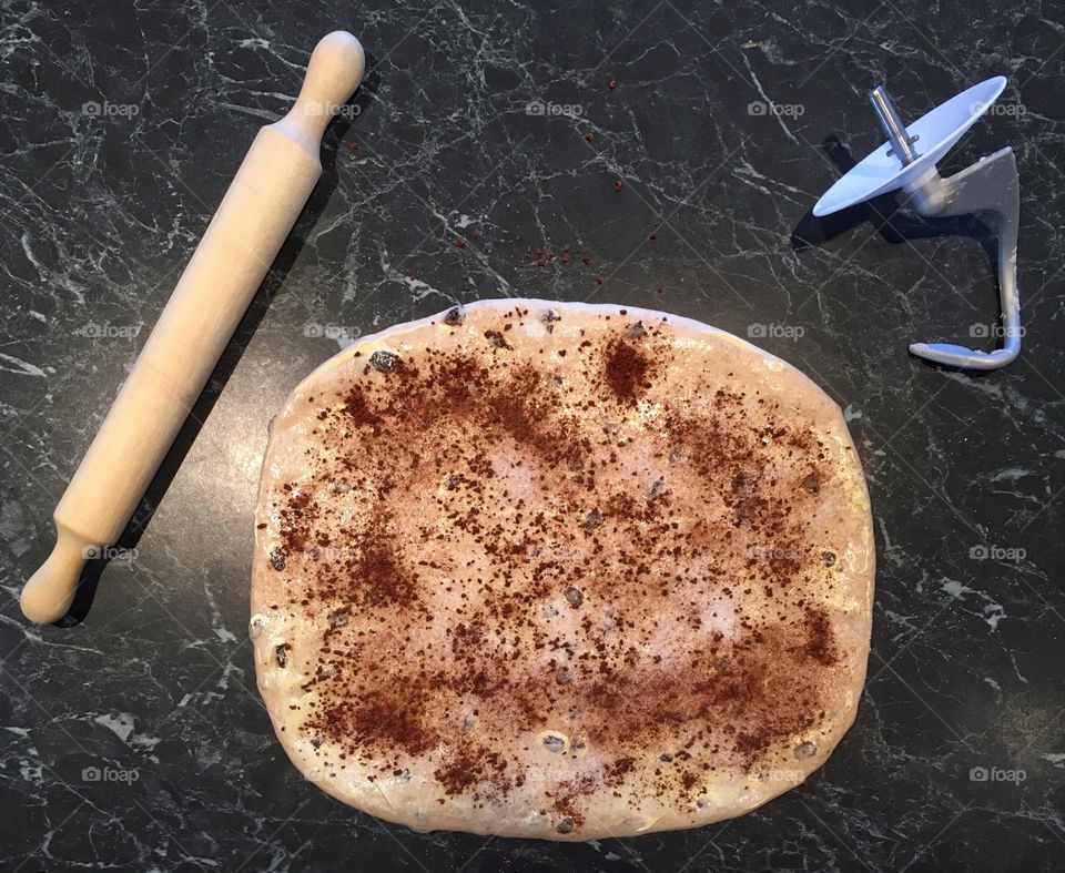 Baking coffee scroll 