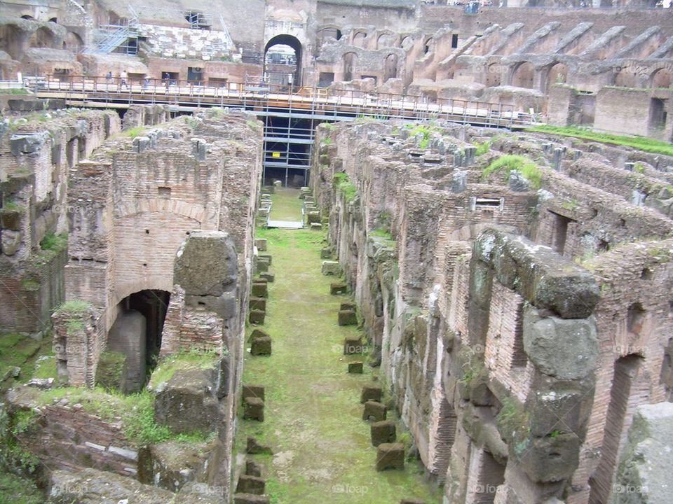 Inside coliseum 
