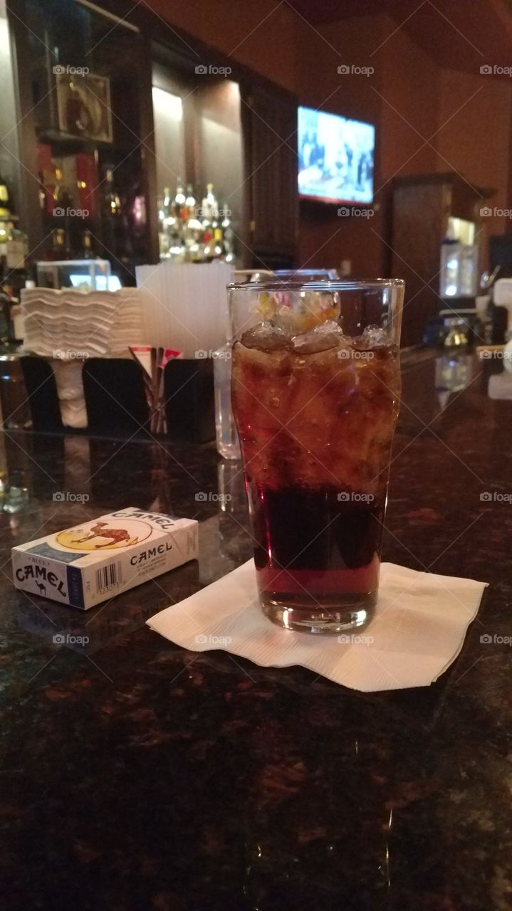 crown & coke and camels