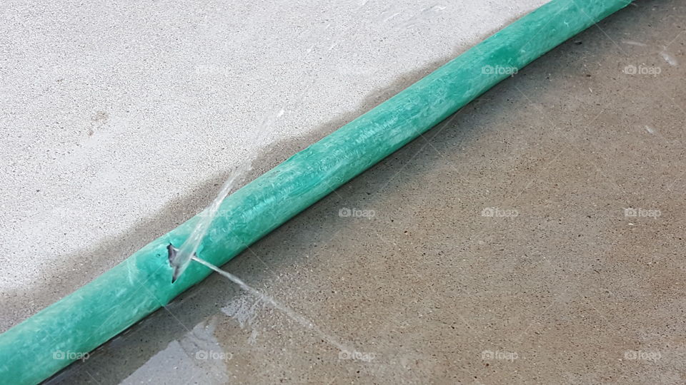 Leak in a hose