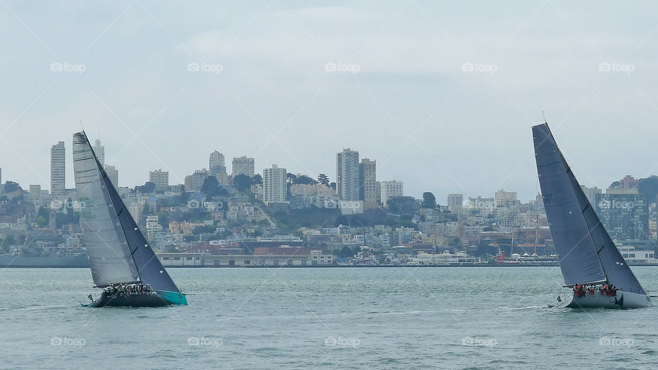 Boats in San Francisco Bay 
